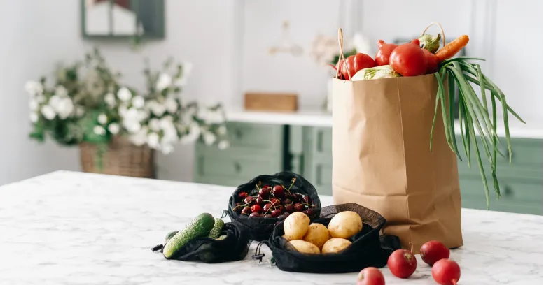 Colorful variety of foods showing different macronutrient profiles for balanced nutrition and weight loss goals